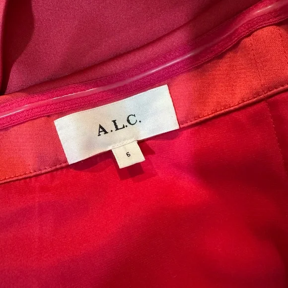 A.L.C. Talita Strapless Ruffle Mini Dress Fuchsia Pink Satin NWOT - Picture 11 of 11